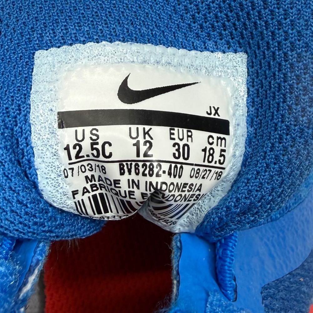 Nike Kids Revolution 12.5C Kids Sneakers Blue/Crimso Brand New Strap Unisex - Picture 6 of 9
